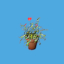 <b>Potted Plant - Red</b><br><small>A plant with red flowers.</small><br><small>10 GMC</small><br>