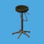 <b>Metal Stool</b><br><small>Cold and uncomfortable - but useful.</small><br><small>55 GMC</small><br>